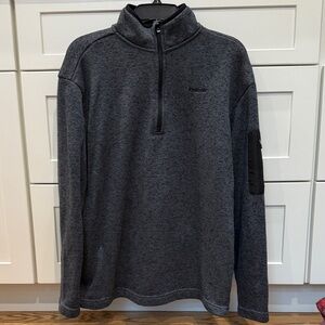 Reebok Men's Charcoal Zip-Up Sweater